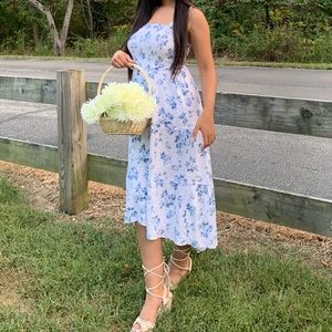 HOLLISTER| Blue/White Floral Dress